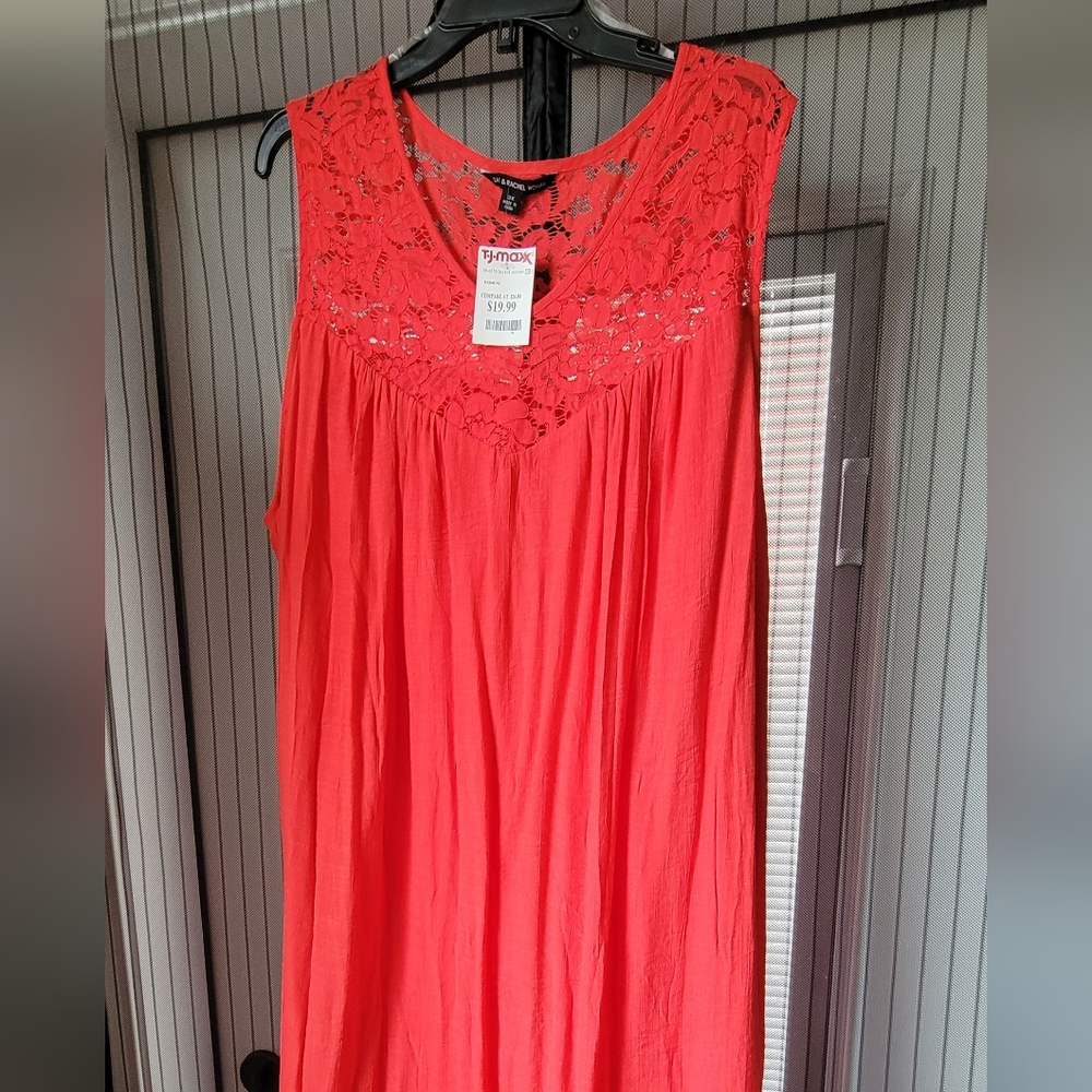 Zac and Rachel 3X Coral Sundress